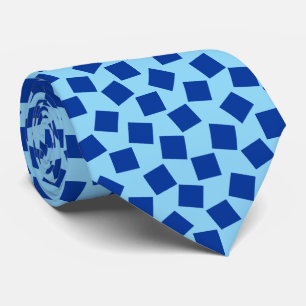 Corbata Cuadrados Irregulares - Azul Marino sobre Azul Beb