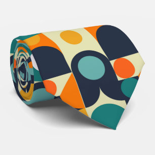 Corbata Cuadrados Resumen Modelo Geométrico Necktie