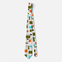 Corbata Cuadrícula de mediados del siglo