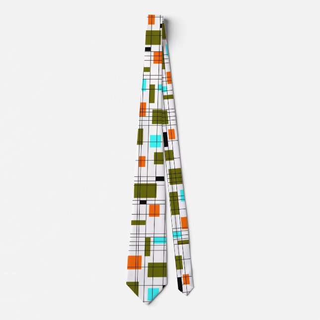 Corbata Cuadrícula de mediados del siglo (Anverso)