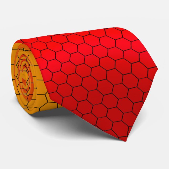 Corbata Cuadrícula Hexagonal (Enrollado)