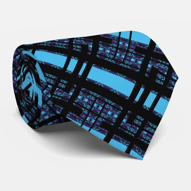 Corbata Cuadrícula Urbana – Para Hombres de Lujo (Enrollado)