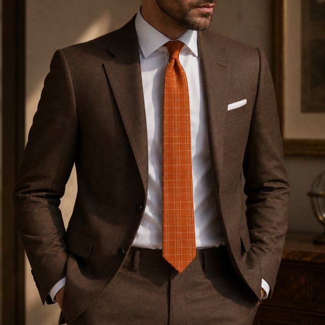 Corbata Cuadro de ventana naranja quemada (Subido por el creador)