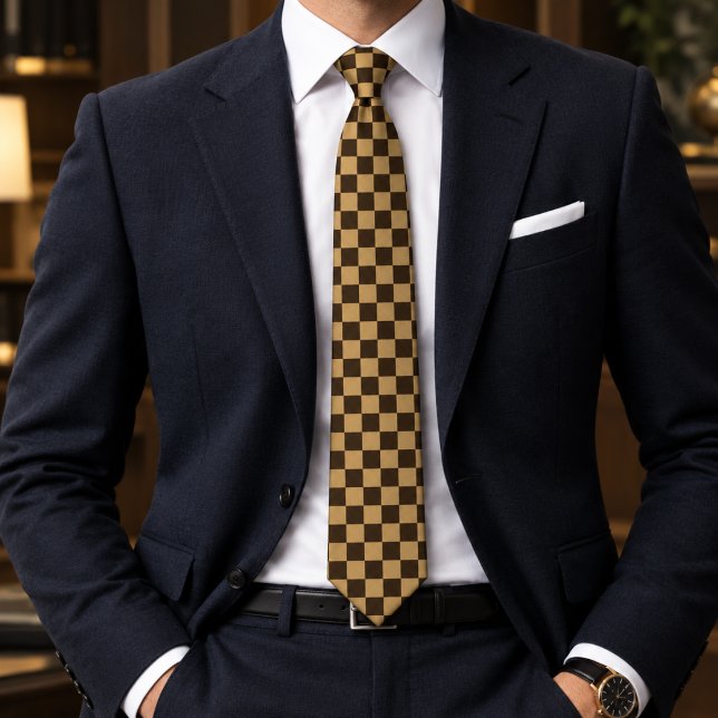Corbata Cuadros de Ajedrez (Subido por el creador)