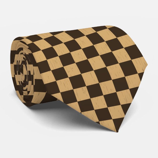 Corbata Cuadros de Ajedrez (Enrollado)