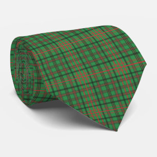 Corbata Cuadros Escoceses Rojo Verde Tartán Buffalo Plaid