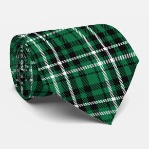 Corbata Cuadros Escoceses Verdes de Tartán