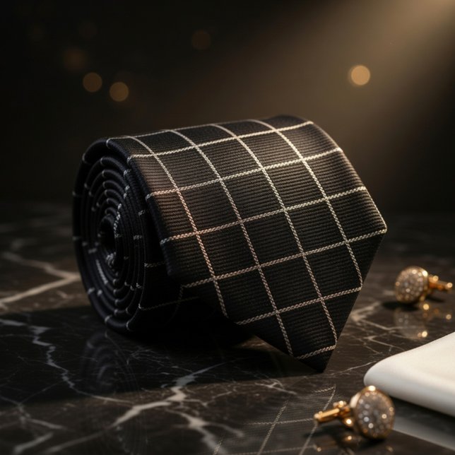 Corbata Cuadros Negros (Subido por el creador)