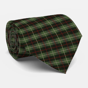 Corbata Cuadros Tartán Rojo Verde Negro Hombres