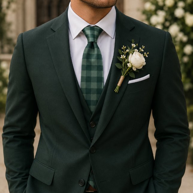 Corbata Cuadros Verdes (Subido por el creador)