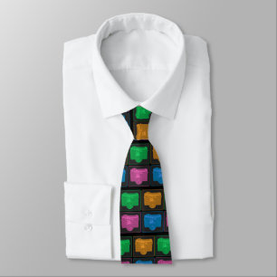 Corbata Cuatro cámaras Pop Art
