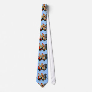 Corbata Cuatro gallos de pelea