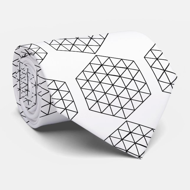 Corbata Cubo Thunder_Cove geométrico 3D (Enrollado)