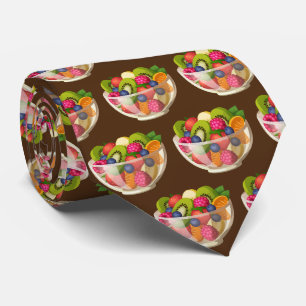 Corbata Cubos de fruta mixtos con baldosas