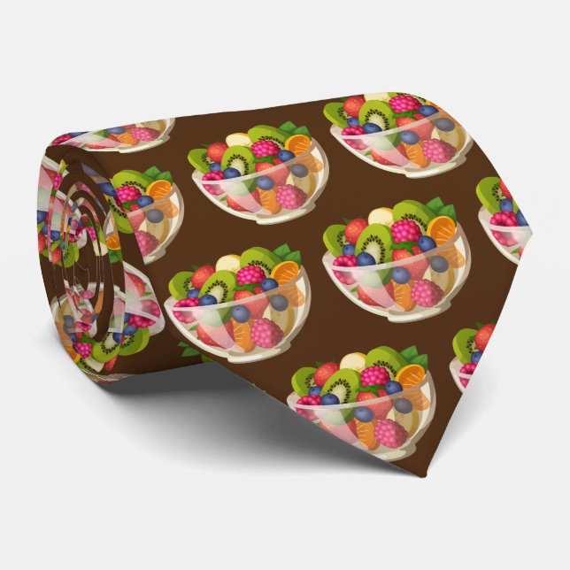 Corbata Cubos de fruta mixtos con baldosas (Enrollado)