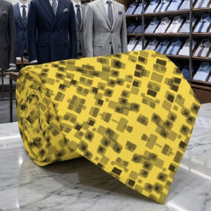 Corbata Cubos de hielo negro derritiéndose sobre diseño de