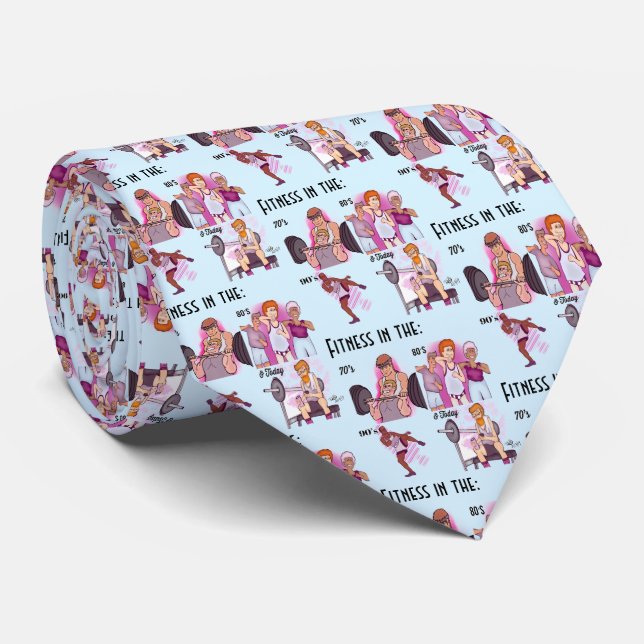 Corbata Cuello azul ligero de fitness (Enrollado)