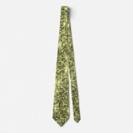 Corbata Cuello de centelleado de chartreuse secuencial