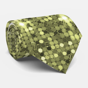 Corbata Cuello de centelleado de chartreuse secuencial