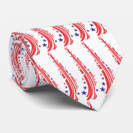 Corbata Cuello De Impresión Rojo Blanco Y Azul