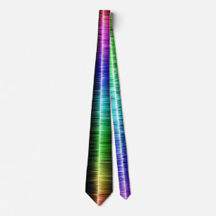Corbata Cuello de onda de sonido multicolor