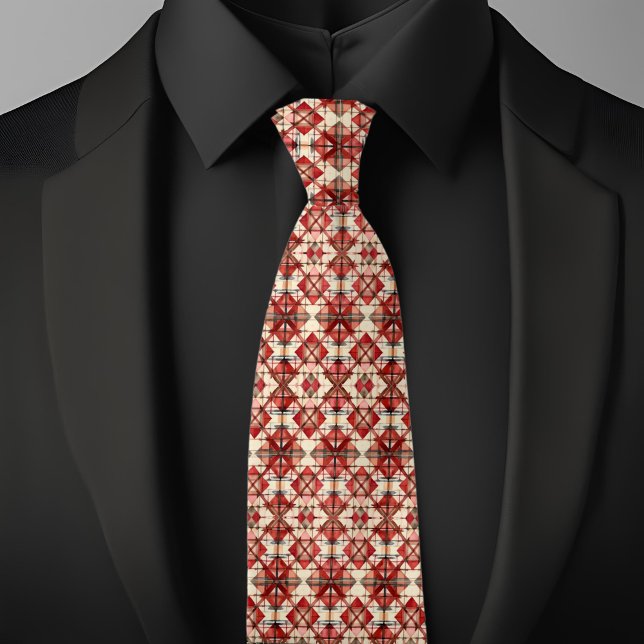 Corbata Cuello de patrón de argyle de vacaciones (Subido por el creador)