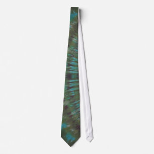 Corbata Cuello de tinta verde húmedo