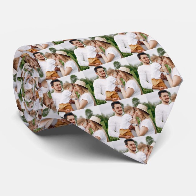 Corbata Cuello personalizado de la familia fotográfica (Enrollado)