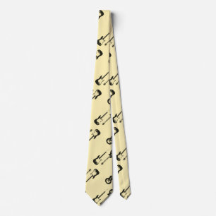 Corbata cuerpos de guitarra se atan