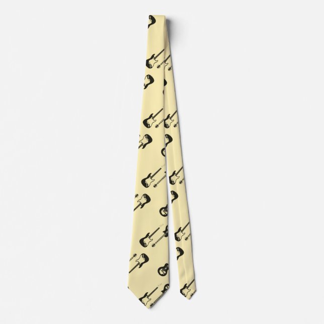 Corbata cuerpos de guitarra se atan (Anverso)
