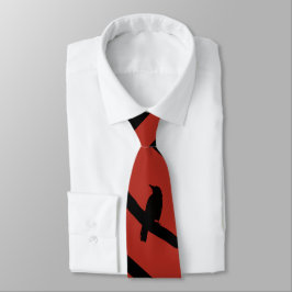 Corbata Cuervo posado, rojo