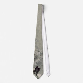 Corbata Cuervos japoneses en lazo de la nieve