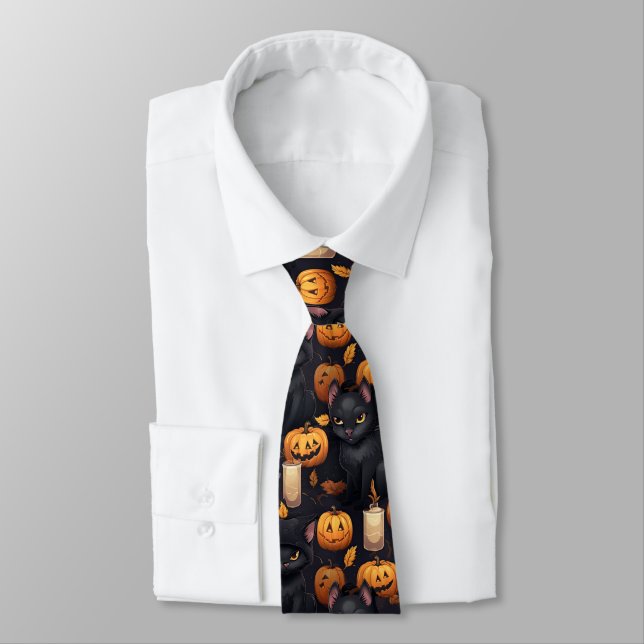 Corbata Cuidada Necktie del patrón Halloween (Atado)