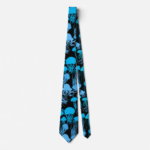 Corbata Cuidado con la medusa. L Blue.b Black BG