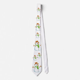 Corbata Cuidados Navidades Snowman Necktie