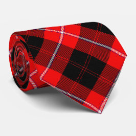 Corbata Cunningham Clan Tartan Red Black