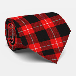 Corbata Cunningham Tartan Red Black Plaid