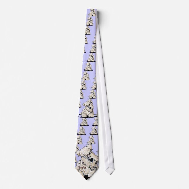 Corbata Curioso Wheaten Terrier Neck Tie (Anverso)