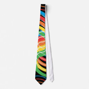 Corbata Curvas de color: Ilustracion vectorial: Corbata/em