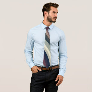 Corbata Curvas en marrón y gris