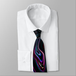 Corbata Curvas irregulares con color sofocado por la oscur