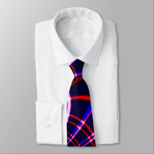 Corbata Curvas puntiagudas de azul a rojo y blanco. Lila?