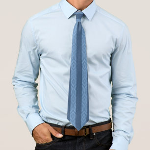 Corbata Curvy Tendencia Blues Patrón repetitivo abstracto
