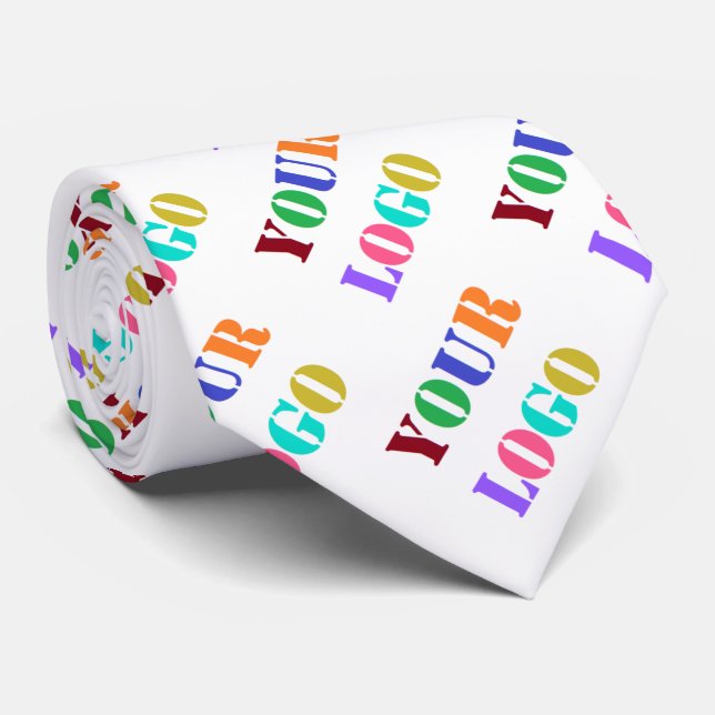 Corbata Custom Logo Promotional Business Personalized  (Enrollado)
