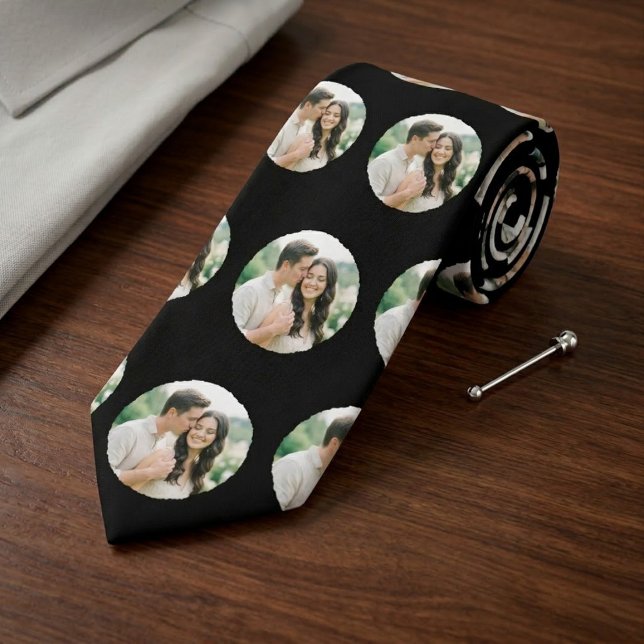 Corbata Custom Photo Pattern Wedding Tie, Personalised  (Subido por el creador)