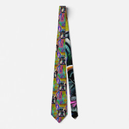 Corbata Cute Brindle Bulldog francés Necktie
