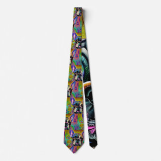 Corbata Cute Brindle Bulldog francés Necktie