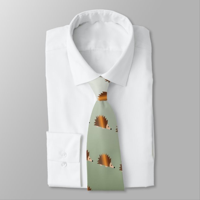Corbata Cute Brown Hedgehog Tie (Atado)