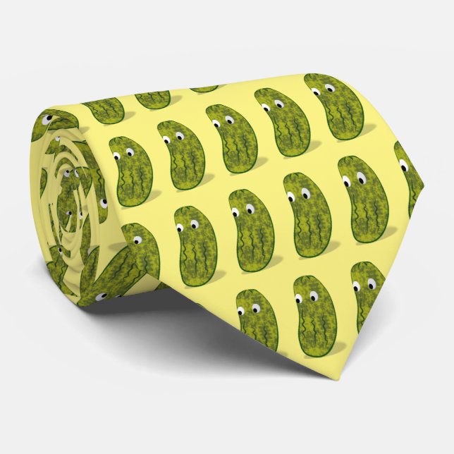 Corbata Cute Cartoon Pickle Drawing (Enrollado)