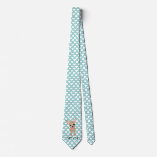 Corbata Cute chihuahua Personalizada (Anverso)